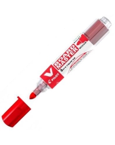 PILOT ROTULADOR PIZARRA BLANCA V BOARD MASTER RECARGABLE ROJO (10 UNIDADES)