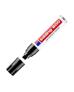 EDDING MARCADOR PERMANENTE 800 NEGRO (5 UNIDADES)