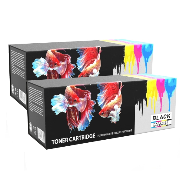 PRESTIGE CARTRIDGE Compatibles Q2612A Cartuchos de Tóner Láser para HP LaserJet 1010 1012 1015 1018 1020 1020 Plus 1022 1022N 1022NW 3015 3020 3030 3050 3052 3055 M1005 MFP M1319F MFP - Negro, 2-Pack