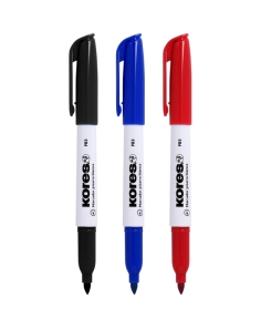 KORES MARCADORES PIZARRA BLANCA NEGRO (12 UNIDADES)
