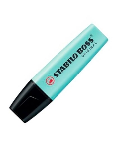 STABILO BOSS MARCADOR FLUORESCENTE TURQUESA PASTEL (10 UNIDADES)