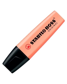 STABILO BOSS MARCADOR FLUORESCENTE MELOCOTÓN PASTEL (1 UNIDAD)
