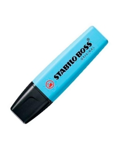 STABILO BOSS MARCADOR FLUORESCENTE AZUL VENTOSO (1 UNIDAD)