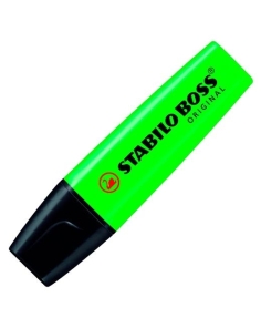 STABILO BOSS MARCADOR FLUORESCENTE VERDE (1 UNIDAD)