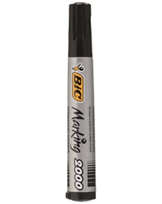 BIC 153391 - Marcador permanente, punta redonda, color negro