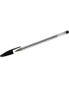 Bic Cristal - Bolígrafo de punta redonda, color negro