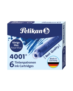 Pelikan - caja de 6 cartuchos de tinta tp/6 azul real
