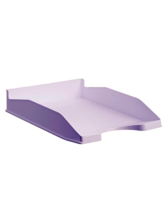 Bandeja sobremesa archivo 2000 ecogreen plastico 100% Reciclado apilable formatos DIN a4 y Folio Color Malva