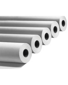 Q - Connect - Papel para plotter (4 unidades, 610 mm x 50 m, 80 g/m²)