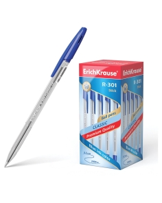Molho Leone EK43184 ErichKrause Blue R-301 Classic Stick 1.0 - Lote de 50 bolígrafos