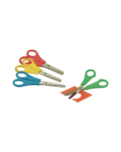 FAIBO TIJERAS ESCOLARES 13CM SIMÉTRICAS MANGO C/SURTIDOS CAJA EXPOSITORA (1 UNIDAD)