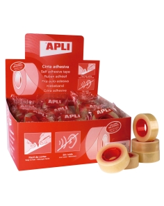 Apli Lote 5 Cintas Adhesivas REF 11103 19mm x 33m - Embolsado Individual (5)